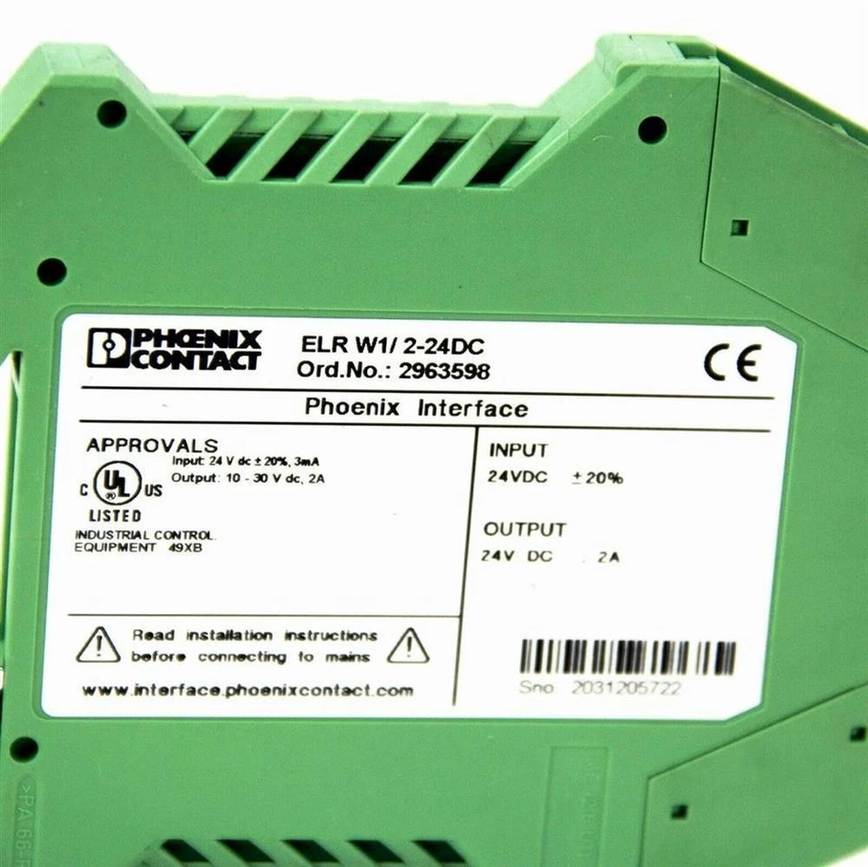 Phoenix Contact ELR W1/ 2-24DC , Phoenix Interface 2963598 , 24DC 2A - Image 4 of 4