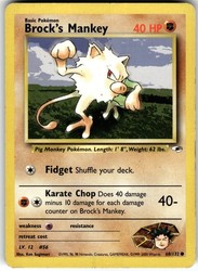 Brock's Mankey (68) Gym Heroes 068/132 Common
