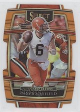 2021 Panini Select Concourse Orange Prizm Die-Cut 36/249 Baker Mayfield #10 03rx