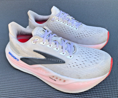 Women size 8.5 Brooks Glycerin Max White/Black/Diva Pink