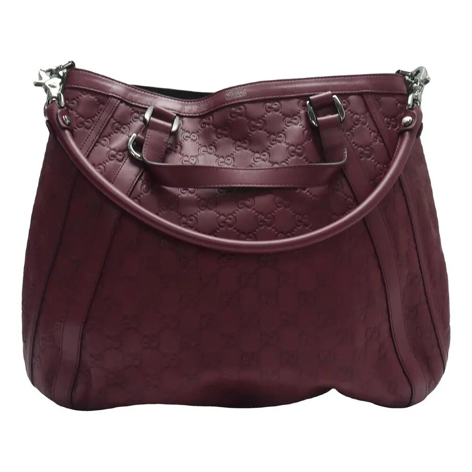 Sacoche GUCCI en cuir violet 610 041125