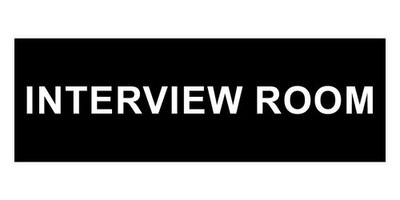 Basic Interview Room Wall or Door Sign