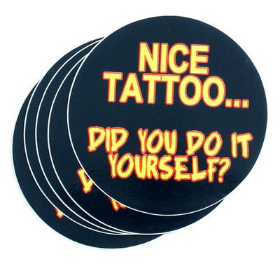 5 x schönes Tattoo.. Hast du es selbst gemacht? Neuheit Vinyl Aufkleber 65 mm x 65 mm