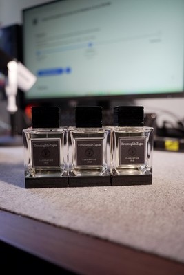 3 Bottles Zegna Florentine Iris Eau de Toilette 4.2 oz 125 Ml