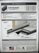 Linear shower drain Infinity Drain STIF 6560 SS Brand New. Never out of the Box.