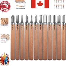 Precision 12-Piece Wood Engraving Tools Set - Perfect for Sculpting & DIY
