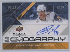 2008-09 Upper Deck Black Diamond Gemography auto Jason Pominville Auto Buffalo