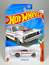 Hot Wheels '68 Dodge Dart Muscle Mania 1/5 Ramchargers White