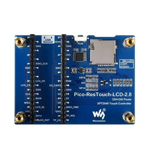 2.8" Resistive Touch LCD Display Screen Module for RPI Raspberry Pi Pico D