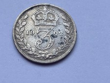 1902 Threepence Edward VII Silver 925) 1.41 g  16 mm KM# 797, Sp# 3984