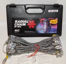 SC1032 SCC Radial Cable Tire Chains, 1 Pair - Never Used