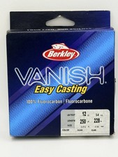 Berkley VNFS12-15 Vanish Fluorocarbon Fishing Line 12lb. 250 yds FACTORY SEALED