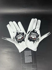 UGA Georgia Bulldogs Game Issued Nike Vapor Jet 8.0 NCAA Football Gloves Large