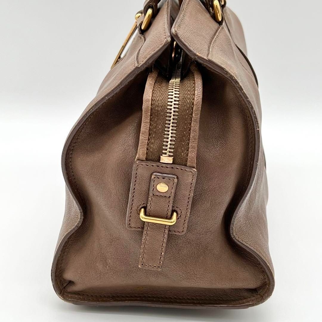 Borsa a mano Yves Saint Laurent Cabas Chyc in pelle 2 vie marrone usata