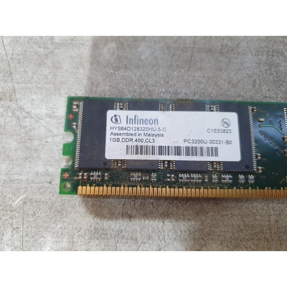 Infineon HYS64D128320HU-5-C Desktop Memory Module 1GB DDR-400 CL3 DIMM PC3200 - Image 2 of 4