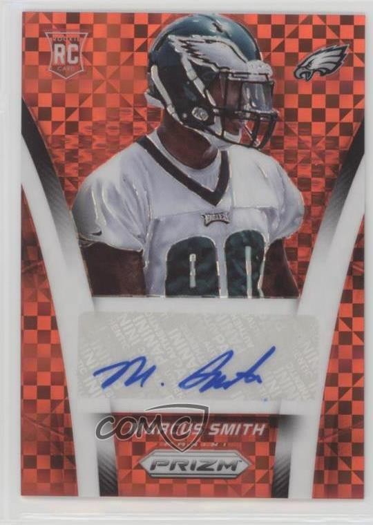 2014 Panini Prizm Rookie Red Power Prizm 30/35 Marcus Smith #AR-MS Auto 2oe