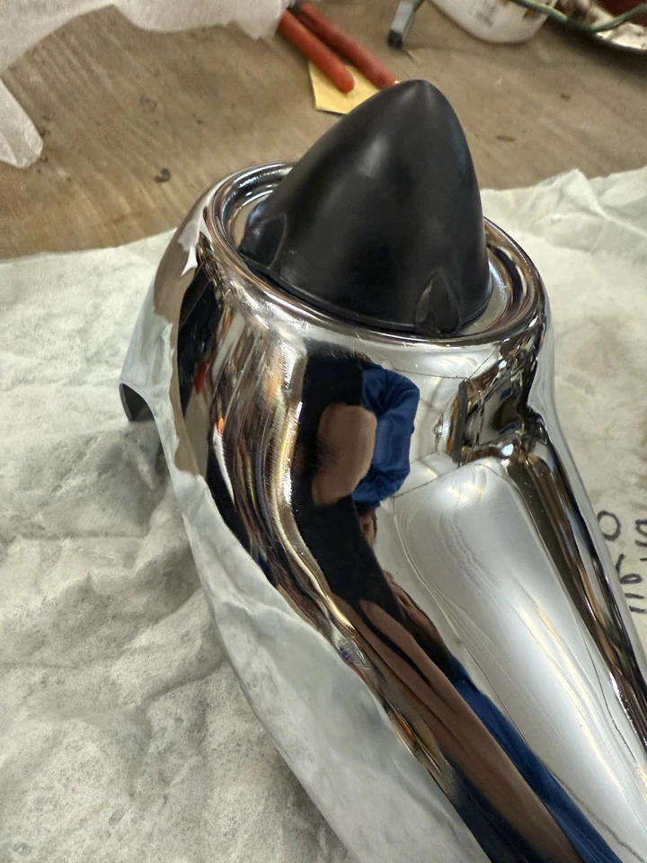 NOS 1961 1962 Ford Galaxie RH Front Bumper Guard - Image 3 of 4