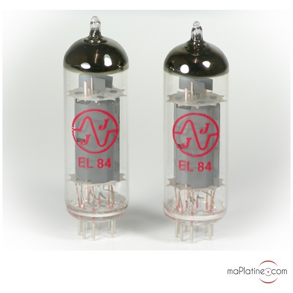 Tubes audio EL84 JJ appairés en duplex pour amplificateur hifi de salon