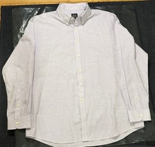 Jos. A. Bank Traveler Tech Tailored Fit Non-Iron Light Purple Dress Shirt XL