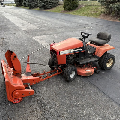 #ad #ad SIMLICITY RIDING MOWER SNOW BLOWER NON RUNNING $1000.00