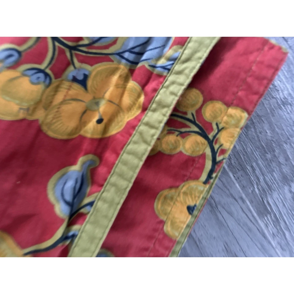 Sferra 1891 Red Floral Queen Sz Duvet Cover 100% Cotton - Image 3 of 4