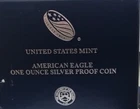 2017 W AMERICAN EAGLE PROOF SILVER 1.OZ OGP / COA