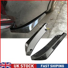 Pair Black Universal Splitter Rear Spats Bumper Splitter Diffuser Canard Spoiler