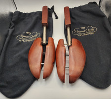 Vintage Pair Wooden Shoe Keepers FLORSHEIM Shoe Tree 4 Mohawk