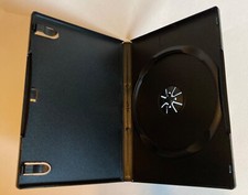 Lot of 25 Empty New Black DVD Cases- Good Quality, 14 mm, Fits Label Insert