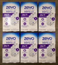 6 Boxes Zevo Flying Insect Trap Refill Cartridges, 2 per Box 12 Total, New S5