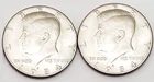 1984 P & D Kennedy Half Dollar Set (2 coins)  AVE CIRCULATED **FREE SHIPPING**