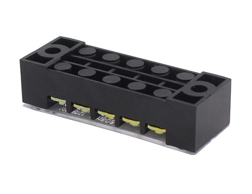 600V 15A 5 Sets Dual Row 5 Position Screw Terminal Electric Barrier Strip Block - Picture 4 of 8