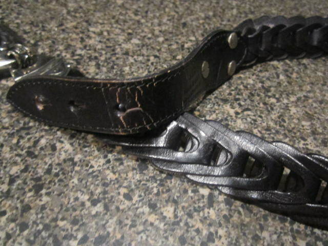 Ceinture western noire et argentée - France