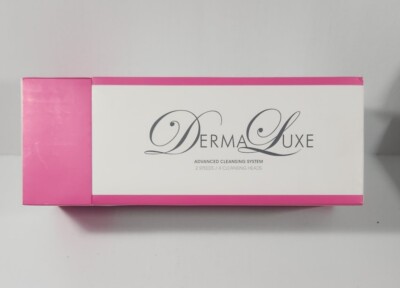 DERMA LUXE ADVANCED CLEANING SYSTEM 2 SPEED 4 CLEANSING HEADS NEW IN BOX