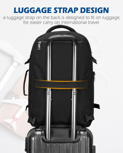 "Mochila de viaje 40L para hombre y mujer maleta aprobada en vuelo 20""" - Imagen 3 de 41