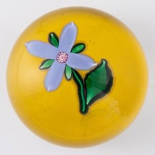 Saint Louis Paperweight Lampwork Flower 1991