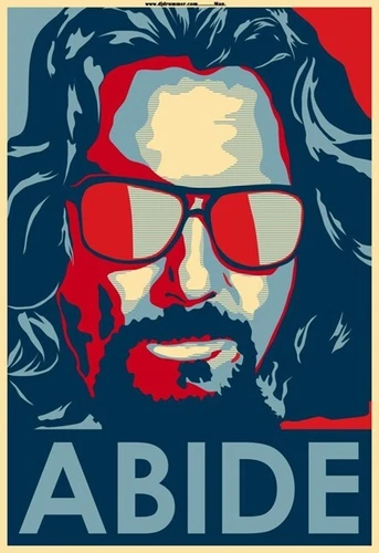 Big Lebowski The Dude Abides, Vinyl Die Cut Sticker