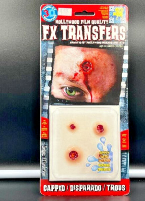 Hollywood Film Quality FX Transfers Created by Hollywood Makeup Artist Sores