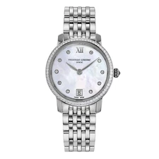 Frederique Constant Slimline Diamond SWISS Quartz Ladies Watch FC-220MPWD1SD26B