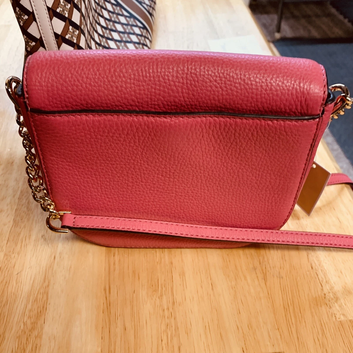 Michael Kors Pink Leather Half Dome Cross Body Bag