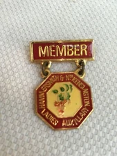 Vintage Hammersmith Kensington Ladies Auxillary Member Lapel Pin Collectible