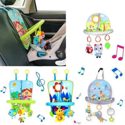 Toys Connected To Car Seat Baby Car Seat Toys Mirror Activity Crib Stroller  Facing Car Seat