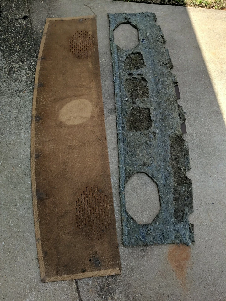 1980 81 82 1983 Lincoln Continental Mark VI 6 asientos traseros altavoz cubierta vidrio trasero Foto 2 de 2