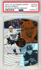 Shane Wright RC 2022-23 '97-98 SPx Retro-Bronze #SPX46 /250 PSA 8 Pop Count 1