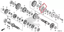NEW HONDA OEM CRF250R COUNTERSHAFT TRANSMISSION BEARING 10 11 12 13 14 15 16 17