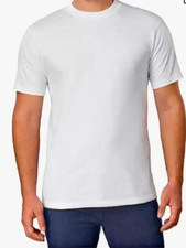Kirkland Men's White 100 Heavyweight Cotton Crew Neck T-shirt, 1-shirt only, L