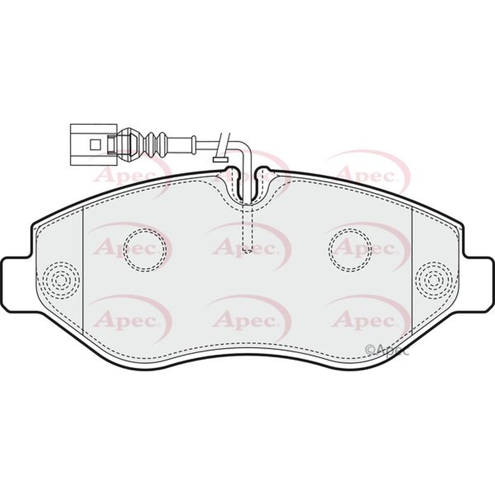 Apec Brake Pads PAD1571 - 3-year / 36,000-mile manufacturers guarantee