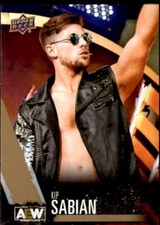 Kip Sabian 2021 Upper Deck AEW Gold Parallel Card #43