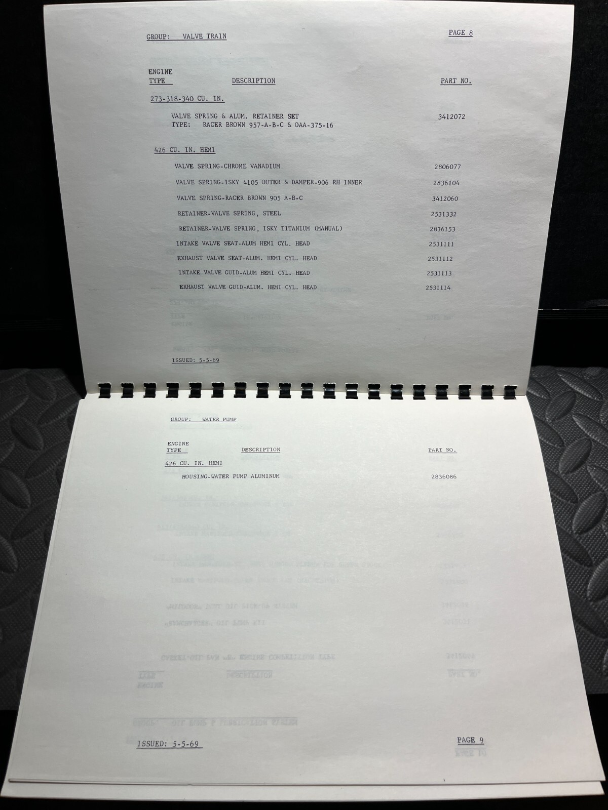 ORIGINAL VINTAGE MOPART DRAG RACING PARTS CATALOG eBay