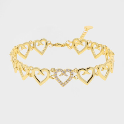 Bracciale Con Pavé Di Diamanti In Oro Rosa Care(s) | 12075-PG - Foto 4